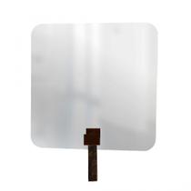 Espelho Funcional Hook Corten Alça Rajada 50X50 Cm Quadrado