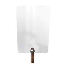 Espelho Funcional Hook Cromado Alça Caramelo 60X40Cm Espelho Funcional Hook Cromado Alça Caramelo 60X40Cm