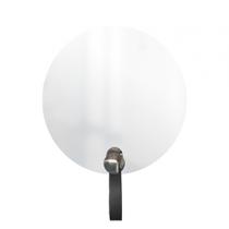 Espelho Funcional Hook Cromado Alça Preto 50 Cm Redondo Espelho Funcional Hook Cromado Alça Preto 50 Cm Redondo