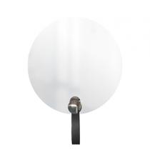 Espelho Funcional Hook Cromado Alça Preto 50 Cm Redondo Espelho Funcional Hook Cromado Alça Preto 50 Cm Redondo