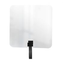 Espelho Funcional Hook Preta Alça Caramelo 50x50 Cm Quadrado Espelho Funcional Hook Preta Alça Caramelo 50x50 Cm Quadrado