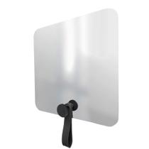 Espelho Funcional Hook Preto Alça Preto 50x50 Cm Quadrado Espelho Funcional Hook Preto Alça Preto 50x50 Cm Quadrado