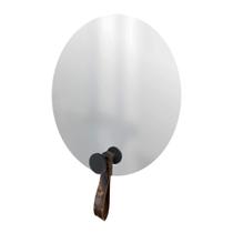 Espelho Funcional Hook Preto Alça Rajada 50 Cm Redondo Espelho Funcional Hook Preto Alça Rajada 50 Cm Redondo