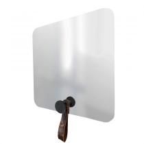 Espelho Funcional Hook Preto Alça Rajado 50x50 Cm Quadrado Espelho Funcional Hook Preto Alça Rajado 50x50 Cm Quadrado