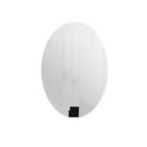 Espelho Funcional Hook Preto Retangular 60 X 40 Cm Oval