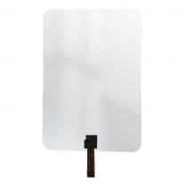 Espelho Funcional Hook Preto Retangular Com material sintético Rajado 60 X 40 Cm Espelho Funcional Hook Preto Retangular Com material sintético Rajado 60 X 40 Cm