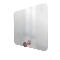 Espelho Funcional Hook Rosa 50x50 Cm Quadrado Espelho Funcional Hook Rosa 50x50 Cm Quadrado