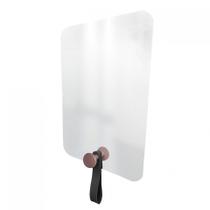 Espelho Funcional Hook Rosa Com material sintético Preto 60X40Cm