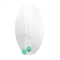 Espelho Funcional Hook Verde 60 X 40 Cm Oval Espelho Funcional Hook Verde 60 X 40 Cm Oval