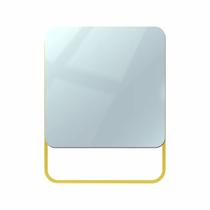 Espelho Funcional Pratic Square Dourado 50x50cm Quadrado