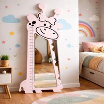 Espelho Girafa Laço 150cm Régua de Crescimento