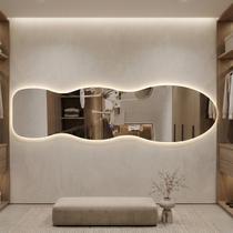 Espelho Grande 150x40cm Corpo Inteiro com LED Touch Bivolt 3 Cores Quente Neutra Fria Para Quarto Sala Vidro 3mm Sem Moldura LOPAZZI