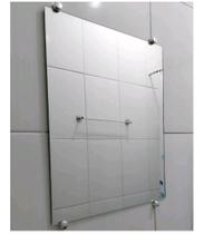 Espelho Grande Barato para Banheiro, Quarto, Sala Decorativo 50x40cm + Kit Instalação - TEEME