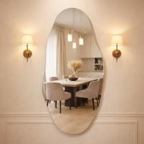Espelho Grande Corpo Inteiro 115x60 Orgânico Luxo Decoração Espelho Grande Corpo Inteiro 115x60 Orgânico Luxo Decoração