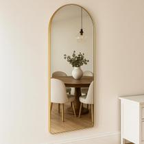 Espelho Grande Corpo Inteiro Base Reta Moldura Alumínio Quarto Sala Hall Pinterest 115x60cm Lopazzi