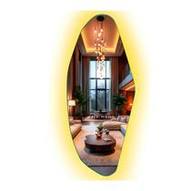 Espelho Grande Corpo Inteiro Decorativo Com Led Orgânico 90cm