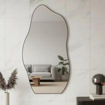Espelho Grande Corpo Inteiro Orgânico 06 115x60cm Decorativo Quarto Sala de Estar Decoração