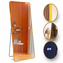 Espelho Grande Corpo Inteiro Retangular 170x70 Moldura Em Aluminio