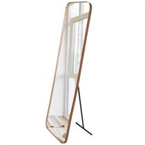 Espelho Grande Corpo Retangular 150x50cm C/ Suporte De Chão