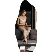 Espelho Grande Decorativo para Quarto Sala Closet 150X60 Orgânico Luxo com Suporte Espelho Grande Decorativo para Quarto Sala Closet 150X60 Orgânico Luxo com Suporte