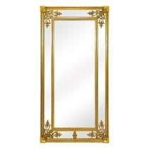 Espelho Grande Império Cristal Bisotê Adornos Classicos