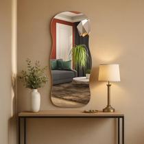 Espelho Grande Moderno Para Banheiro Sala Quarto Decorativo 90x40cm Luxo