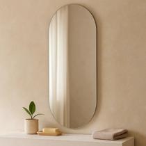 Espelho Grande Moderno Para Banheiro Sala Quarto Decorativo 90x40cm Luxo
