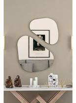 Espelho Grande Orgânico Kit Bipartido Duas Peças Envio Full