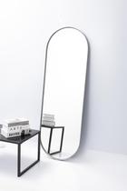 Espelho Grande Oval 115x60 Decorativo Corpo Inteiro com Moldura em Metal