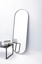 Espelho grande oval 150 x 50 corpo inteiro com moldura em metal - várias cores