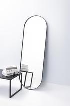 Espelho grande oval 150 x 50 corpo inteiro com moldura em metal - várias cores