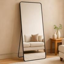 Espelho Grande Retangular 170x70 Decoração Corpo Inteiro com Moldura de Metal