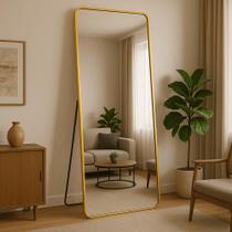 Espelho Grande Retangular Corpo Inteiro com Moldura em Metal 150 X 60 Cm Espelho Grande Retangular Corpo Inteiro com Moldura em Metal 150 X 60 Cm