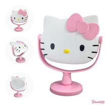 Espelho Hello Kitty Rosa Maquiagem Com Suporte De Mesa