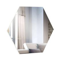 Espelho Hexagonal Dama Off White 52x45 cm - Dalla Costa