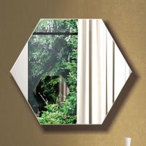 Espelho Hexágono 100% Mdf Es3 69 Cm Of White - Dalla Costa