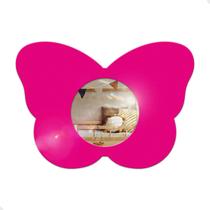 Espelho Infantil 25x35cm Enxoval Bebe Quarto Crianca Decoracao Borboleta Rosa Espelho Infantil 25x35cm Enxoval Bebe Quarto Crianca Decoracao Borboleta Rosa