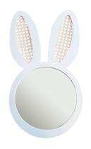Espelho Infantil Decorativo 43x44cm - Branco Lebre Espelho Infantil Decorativo 43x44cm - Branco Lebre