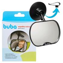 Espelho Infantil Retrovisor Para Carro Buba Cor Preto
