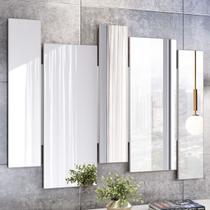 Espelho Isadora 100% Mdf 120x136 Cm Off White - New Ceval