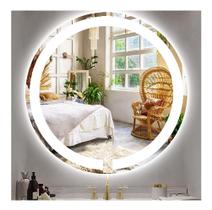 Espelho jateado Redondo 60cm com LED frio TOUCH Espelho jateado Redondo 60cm com LED frio TOUCH