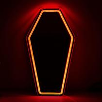Espelho Kavaas Neon Coffin Gothic LED Light 43x24cm