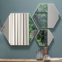 Espelho Kit 3 Peças 100% Mdf Off White Es13 - Dalla Costa