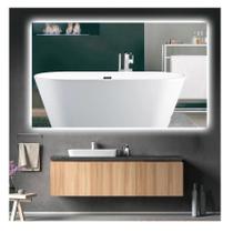 Espelho lapidado bisotê Iluminado com LED Frio - 50x90cm Espelho lapidado bisotê Iluminado com LED Frio - 50x90cm