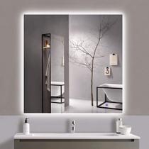 Espelho lapidado bisotê Iluminado com LED frio - 90x90cm Espelho lapidado bisotê Iluminado com LED frio - 90x90cm
