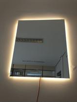 Espelho lapidado bisotê Iluminado com LED quente - 60x70cm