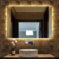 Espelho lapidado bisotê Iluminado com LED quente - 60x90cm