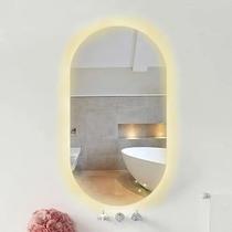 Espelho Lapidado Oval Iluminado com led quente - 60x100cm Espelho Lapidado Oval Iluminado com led quente - 60x100cm