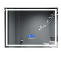 Espelho led 3 CORES 100x50 inteligente display interativo toca musica desembaçador visor hora e temperatura leds frio neutro e quente Espelho led 3 CORES 100x50 inteligente display interativo toca musica desembaçador visor hora e temperatura leds frio neutro e quente