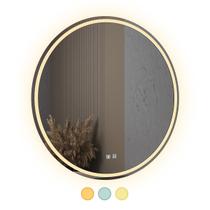 Espelho Led 3 Cores Banheiro Touch Desembaçador 80Cmx80Cm